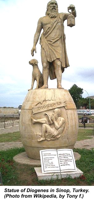Diogenes statue