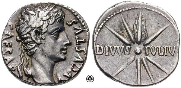 Caesar coin with comet