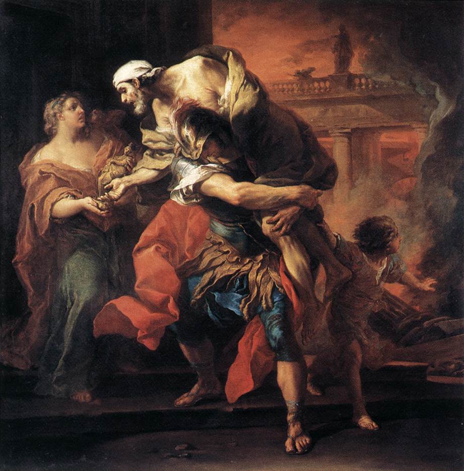 Aeneas carrying Anchises