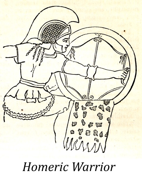 Warrior with linen vest