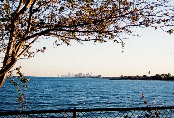Chicago skyline from NW University