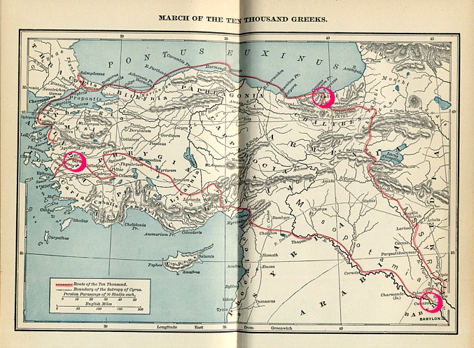 Map of the Anabasis