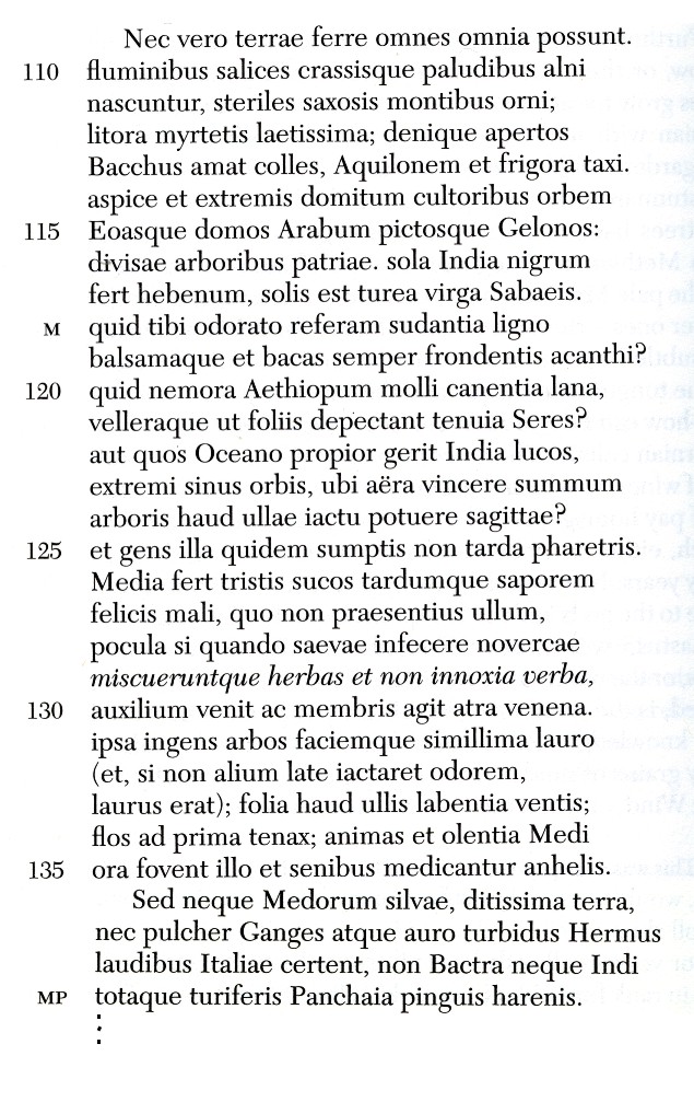 Vergil Georgics 2.109-139