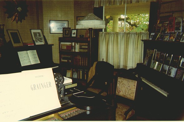View of the music room