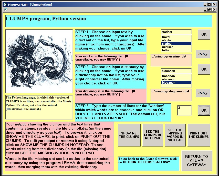 CLUMPS Python version