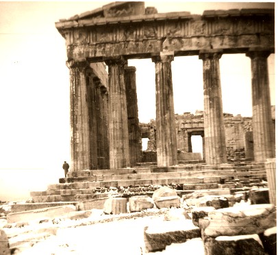 Parthenon in the snow