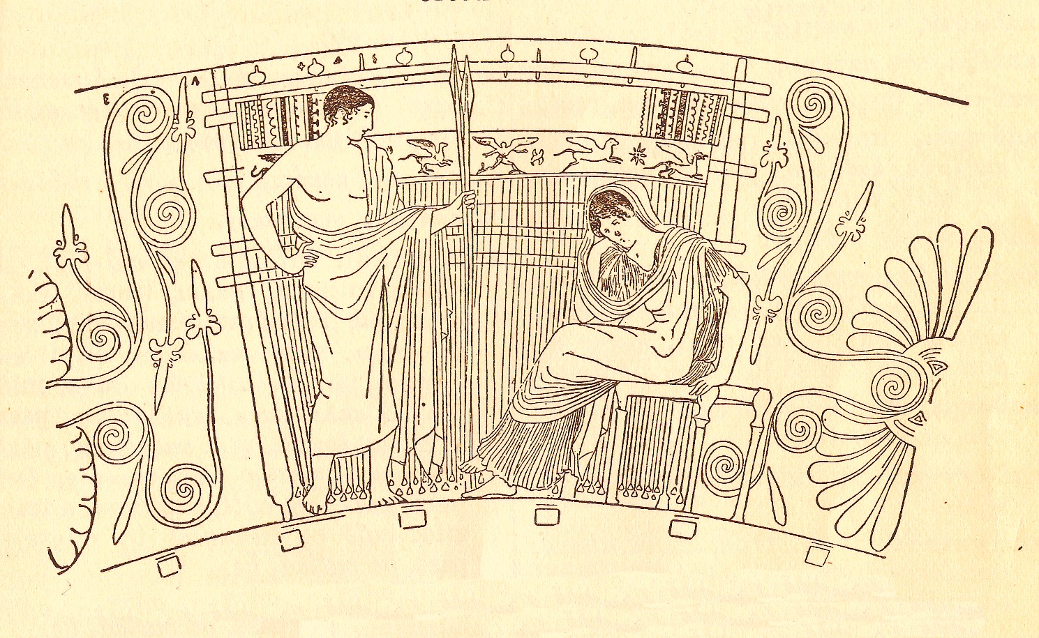 Penelope at her loom