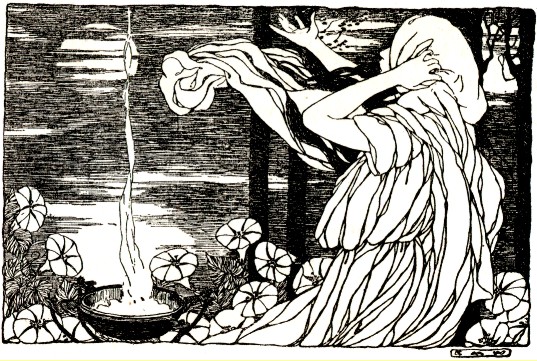 Sorceress and tripod