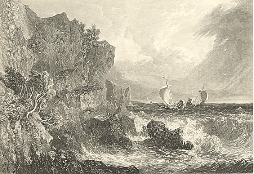 Strophades and ship